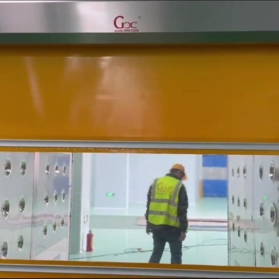 GCC-Fracht-Reinraum-Luft-Dusche mit PVC-Fensterladen-Tür mit photoelektrischem Sensor