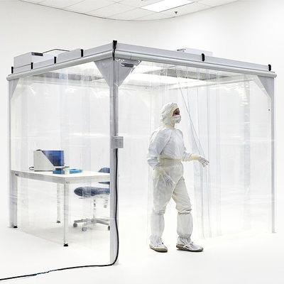 Einfache modulare Cleanroom-Systeme 220V 50HZ mit statischem Antivorhang