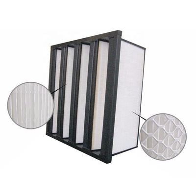 Plastikbank F6 des rahmen-2850m3/h V Staub-Holding des Cleanroom-Luftfilter-1000g
