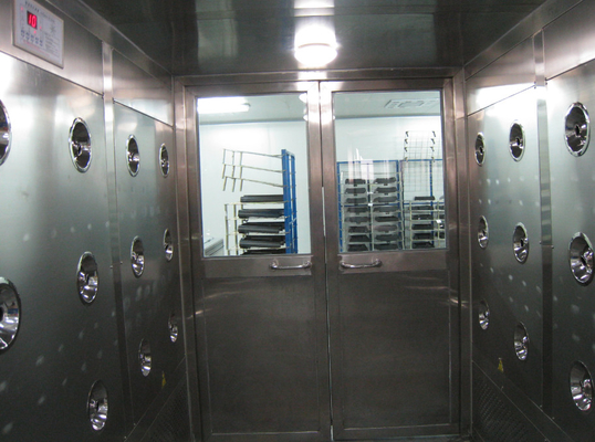 Portierbare rostfreie Luft-Stahldusche des Cleanroom-2800m/h